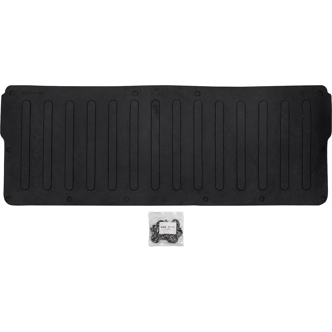 TM H BAGGED – BOOMERANG RU Tailgate Mat, Custom Black Rubber 5/16 Inch Thick